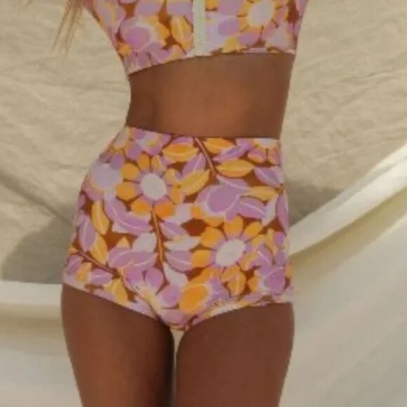 Stone Fox Swim Other - Stone Fox Swim Rio Swim Short Bottom in Retro Pop Print XL NWT
